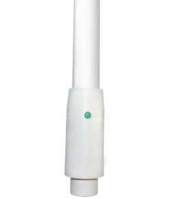 AW368V Fibreglass White Deck Mount VHF Aerial- 2.4m