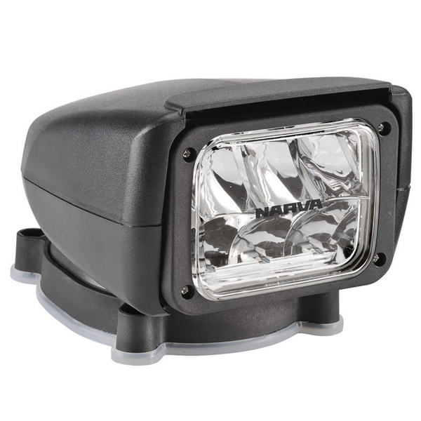 12V L.E.D Marine Search Light W/Remote Control - 3000 Lumens - Black