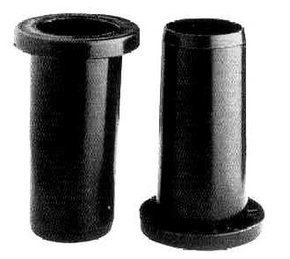 Black PVC Rowlock Oar Sleeves/Collars - (Pair)