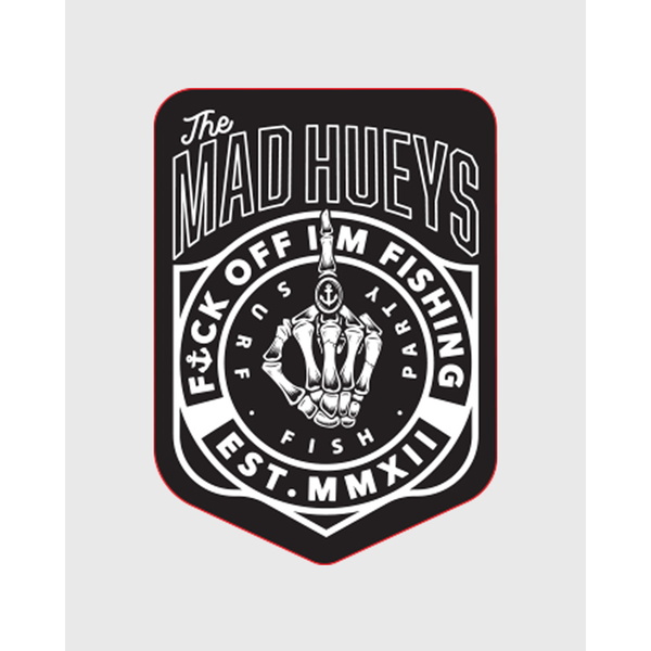 Mad Hueys Sticker Black