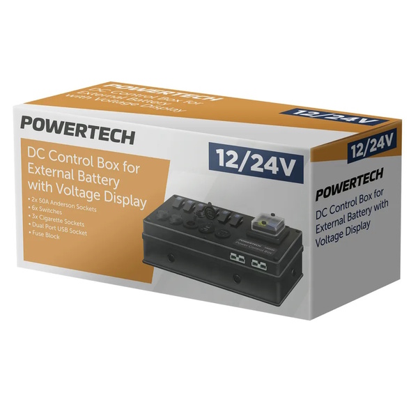 Dc Control Box For External Battery W/Voltage Display