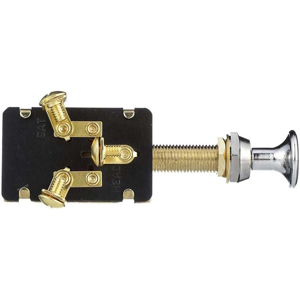 6/12V Heavy Duty 3-Position Push-Pull Switch 