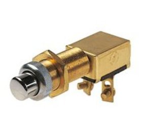 Marine Grade Starter Button or Push Button (Momentary On) Switch- 12/24 Volt