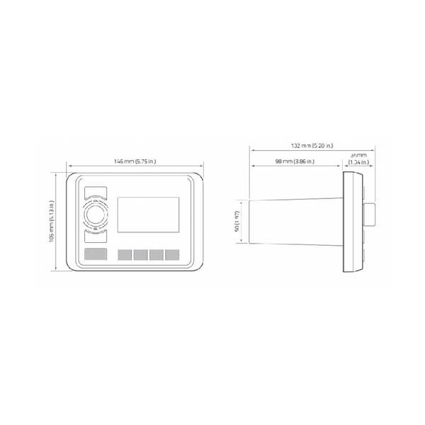 3" Marine Head Unit Receiver Bluetooth & Usb