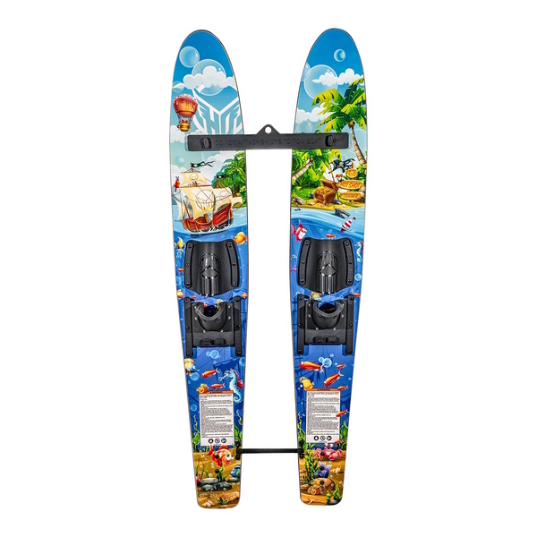 Hot Shot Kids Trainer Skis With Bar/Rope