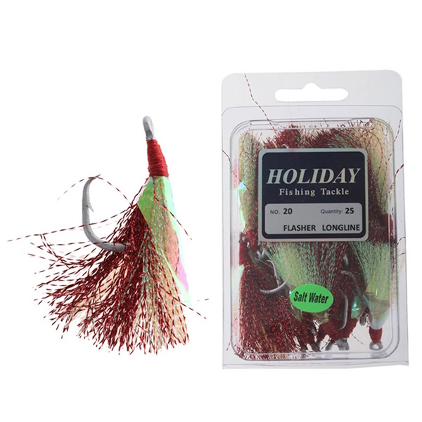 Longline Hooks Flasher 25-Pk