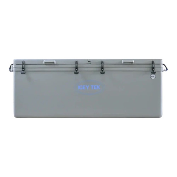 Long Ice Box Split Lids 260 Litre Grey 
