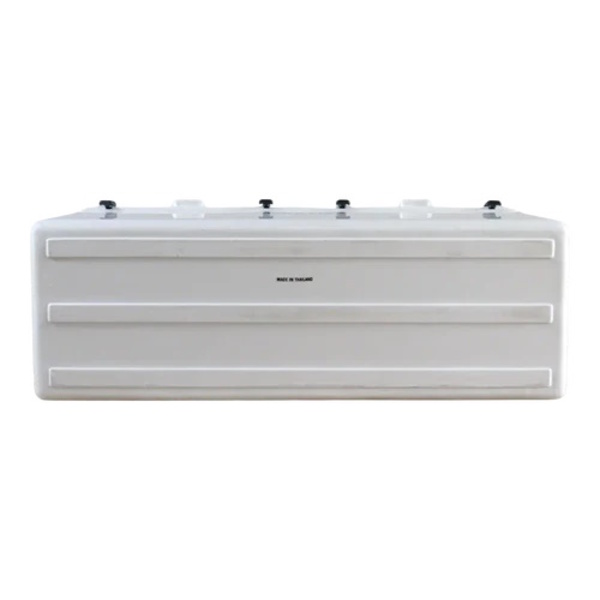 Long Ice Box Split Lids 260 Litre White