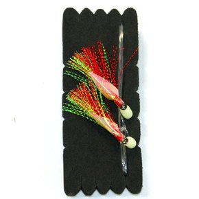 Recurve Flasher Rig - Chartreuse / Red