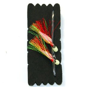 Tarakihi Recurve Flasher Rig- 2/0 - Chartreuse/Red