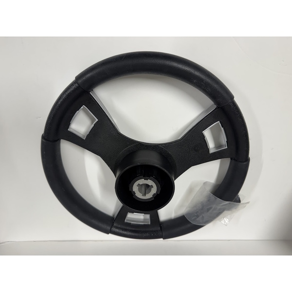 Italia Sport Brushed Black Alloy Steering Wheel 13.8" - Shop Soiled 