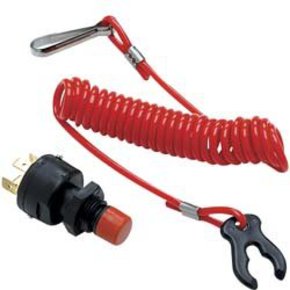 Outboard Kill Switch with Cord (Lanyard) & Keys