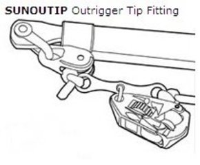 SUNOUTIP Fitting: Outrigger Tip (Each)