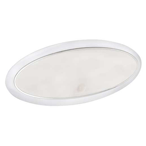 Surface Mt Low Profile Oval 12v LED Ceiling Light - Touch Switch