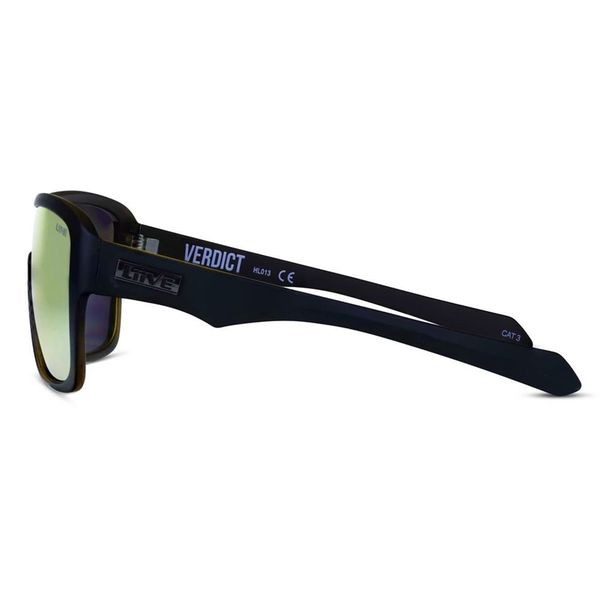 Vision Verdict Mirrored Sunglasses Matt Black Orange
