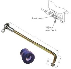 Universal H/Duty Outboard Steering Link Arm Kit SS