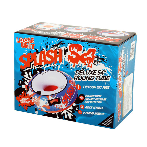 Splash 1-Person Water Towable Biscuit W/Rope + Pump