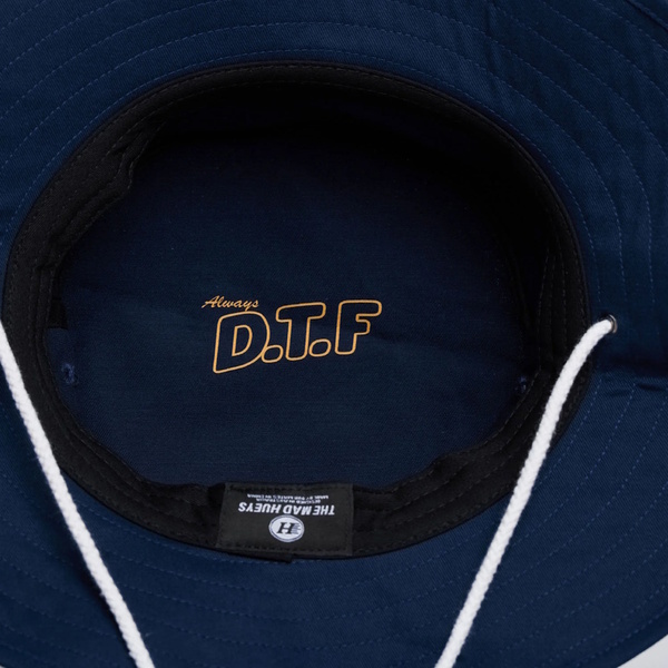Down To Fish Wide Brim Hat - Navy