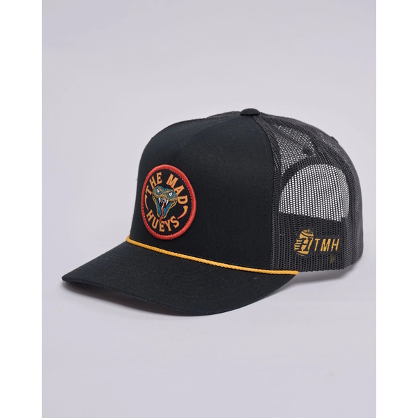 Fanging Keg Twill Trucker - Black