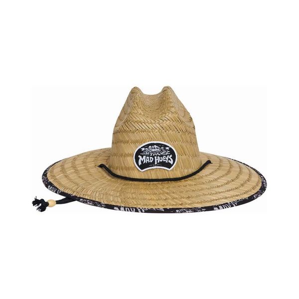 Mad Hueys Skull Paradise Jungle Youth Straw Hat Natural