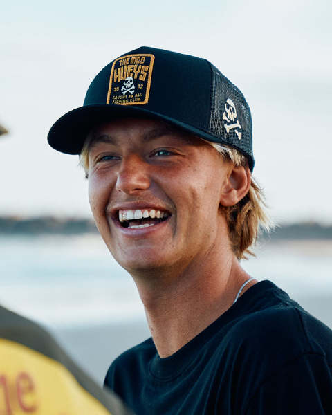 Caught Fk Skull Twill Trucker - Black