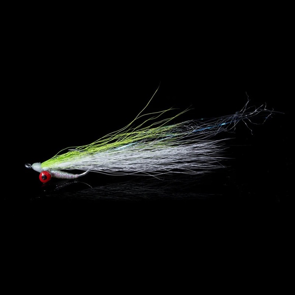Fly S/W Aussie Clouser Chartreuse/White