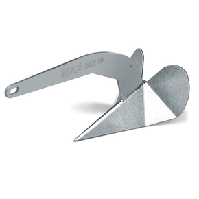 Maxset Galvanised Plough Anchor Delta Type 10kg / 23lb (to 8m boats)