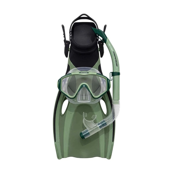 Oasis Adult Mask, Snorkel & Fins Set - Olive