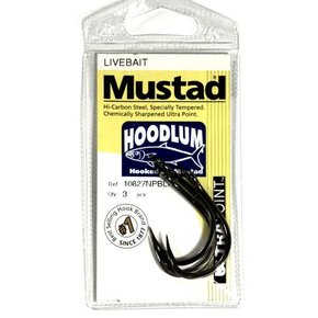 10827BLN Hoodlem Livebait Hooks - Pack of 3