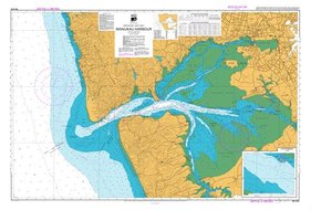 NZ4314 Hydrographic Nautical Chart Manukau Harbour (w/plastic zip wallet)