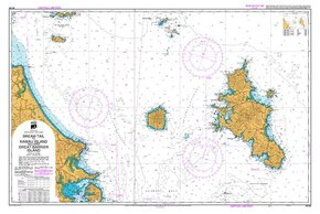 NZ522 Hydrographic Marine Chart- Bream Tail to Kawau (w/plastic zip wallet)