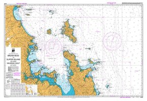 NZ53 Hydrographic Marine Chart Bream Head to Slipper Isl. (w/plastic zip wallet)