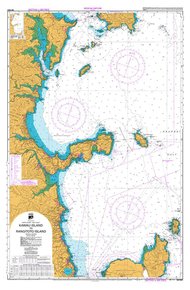 NZ 5321 Hydrographic Nautical Chart Kawau Isl.- Rangitoto (w/plastic zip wallet)