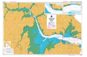 NZ 5323 Hydrographical Marine Chart Auckland Harbour West (w/plastic zip wallet)