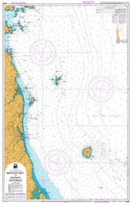 NZ534 Hydrographic Nautical Chart Mercury Bay to Katikati (w/plastic zip wallet)