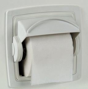 DryRoll Waterproof Covered Marine / RV Toilet Roll Holder
