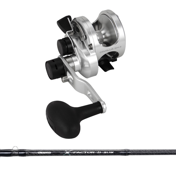 Cavalla 5N X-Factor Ii Slim Overhead Jig Combo 6Ft 3In 50-200G 2Pc