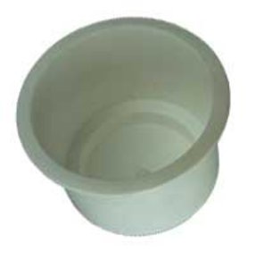 95mm Recessed White Flush Drink Holder 