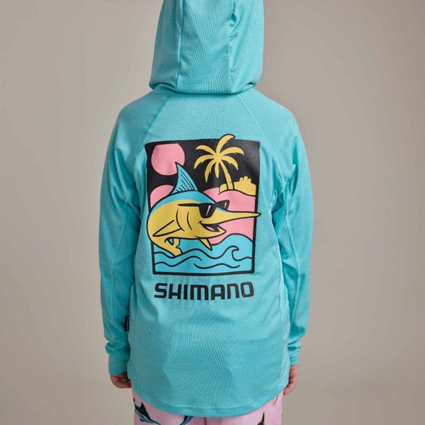 Pastel Pop Kids Tech Tee Marlin Turquoise