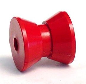 Red Urethane Fairlead Bow Roller Only- 51mmW x 30mmD