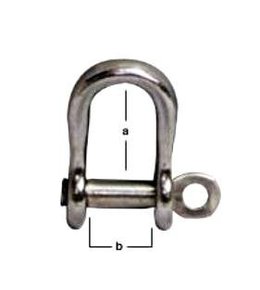 SS Dee Sheet Shackle 5mm -950kg