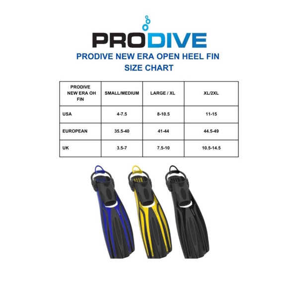 Prodive New Era Open Heel Fin Yellow