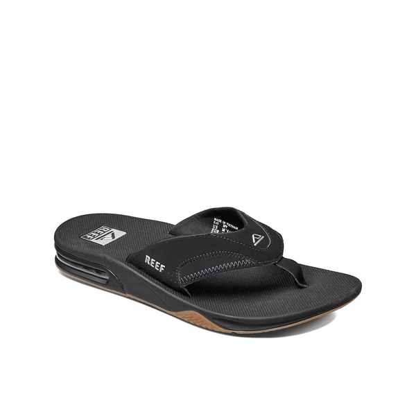 Fanning H20 Men's Jandals - Black/Silver