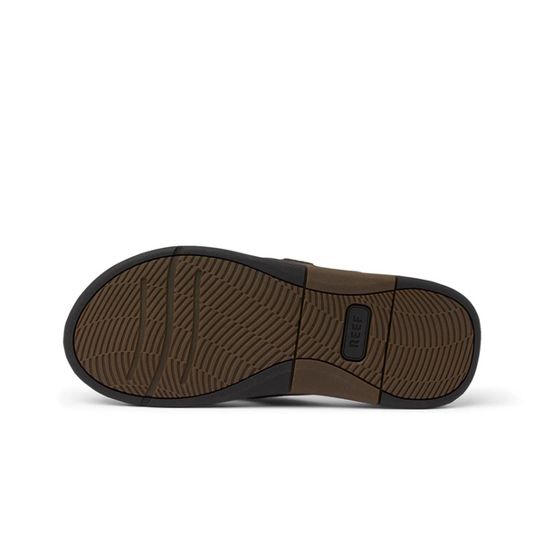 Leather Offshore Men's Jandals - Dark Brown