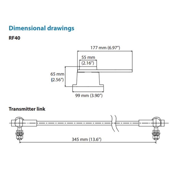 Rf40 Rudder Feedback Unit