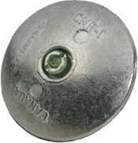 Zinc Rudder Anode - 46mm (1.7/8") (Pair/2 Sides)