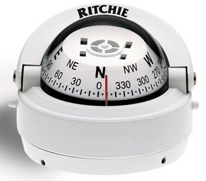 S-53W Explorer Surface Mt Compass White/ 70mm Card