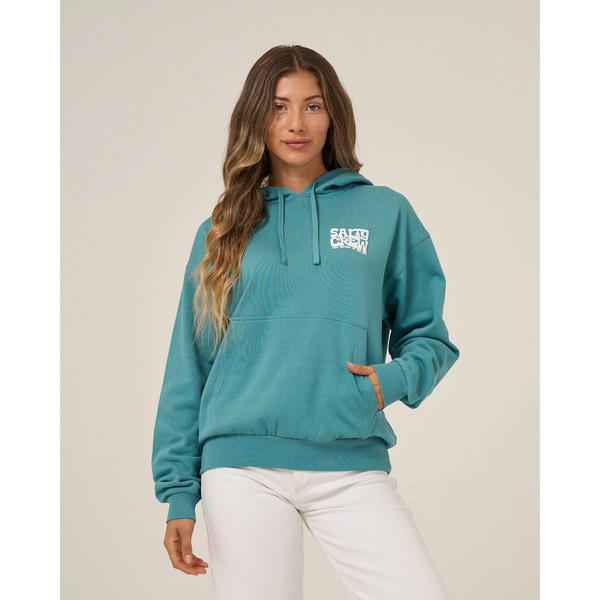 Womens Hoodie Overlay Teal