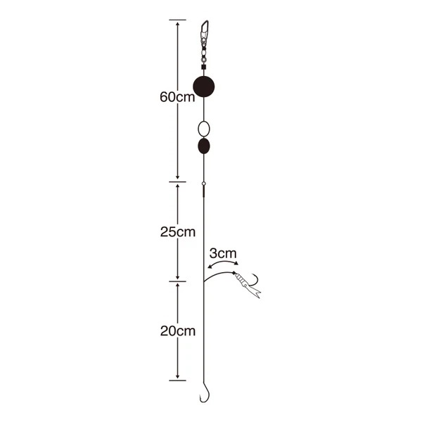 Size 5 Sabiki Piper Rig W/Floats