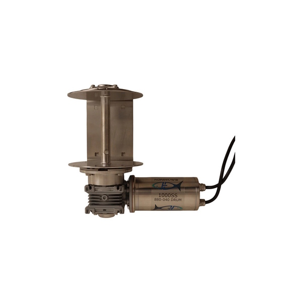 1000Ss Mini Drum Winch W/Rope/Chain/Acc. (Boats To 7M)